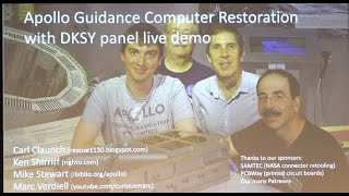 Restoring the Apollo Guidance Computer amp live Apollo DSKY screen demo [upl. by Ocirnor]