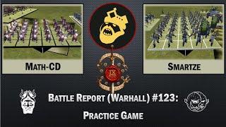 T9A  Battle Report Warhall 123 Infernal Dwarves vs Orcs and Goblins [upl. by Suiremed]