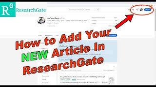 How to Upload Published PDF on ResearchGate [upl. by Orva]