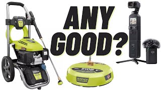 Ryobi 3100 PSI 23 GPM Honda Pressure Washer amp Surface Cleaner Review shot on DJI Pocket 2 [upl. by Pena]