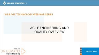 Agile Engineering and Quality Overview [upl. by Akcirehs]