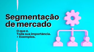 O QUE É SEGMENTAÇÃO DE MERCADO Exemplos e Sua Real Importância [upl. by Stranger]