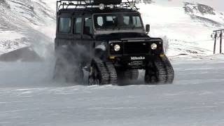 Land Rover Defender con Orugas para Nieve 2° Parte [upl. by Donalt]