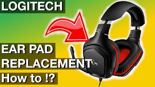 Logitech Earpad Replacement Instructions How to example G332 [upl. by Careaga]