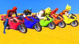 GTA 5 EPIC RAGDOLL SHOW SPIDERMAN VS COLOR MINION FALLS amp FAILS LIVE GTA V gta shortsfeed [upl. by Crofton688]