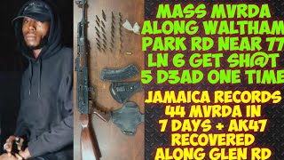 Mass MvRDA Along Waltham Park Rd 6 Get SHTUp An 5 D3ADJamaica Records 44 MvRDA In 7 Days [upl. by Rydder]