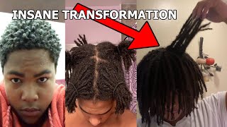 CRAZY 2 Year Semi Freeform Dreadlock Transformation 😲🔥 [upl. by Melissa]