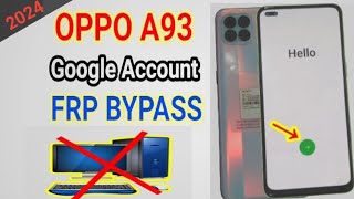 Oppo A93A73Frp Bypass New Method 2024 [upl. by Alpert]