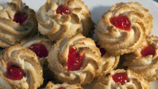 Almond Macaroons Topped with Cherries 🍒 [upl. by Cosimo491]