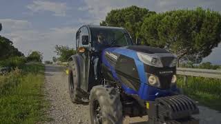 Landini tractors at work  REX4080 GE with LowProfile Cab [upl. by Cinderella]