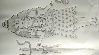 Shankar Ji ka Chitra  Shankar Bhagwan ka Chitra  shiva drawing [upl. by Arretal]