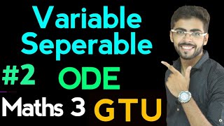 variable separable differential equations in hindi  variable separable method in hindi  ODE 2 [upl. by Forbes826]