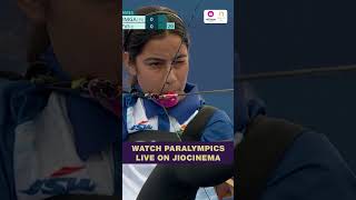 Sheetal starts with a perfect 10  Paralympics Archery Highlights  JioCinema [upl. by Katya]