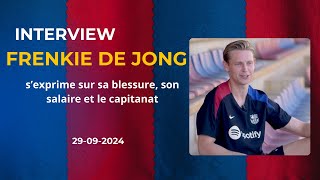 Interview Frenkie de Jong sur Barça One [upl. by Yerrot942]