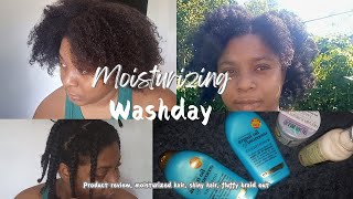 A MOISTURIZING Washday Ogx argon oil of Morocco product review [upl. by Khosrow597]