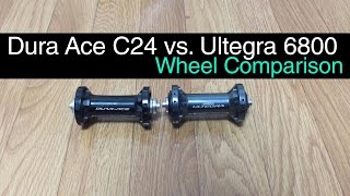 Dura Ace C24 vs Ultegra 6800 Wheel Comparison [upl. by Ardnekan]