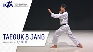 Taeguk 8 Jang Jang Jaewook KTA Korea Taekwondo Association [upl. by Kloster]