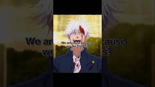 Why are you racist💀 anime animeedit jujutsukaisen memes gojo fyp quotes [upl. by Morven]