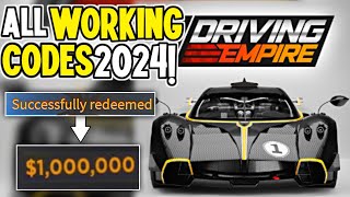 New Brand Driving Empire Codes In March 2024  Codes For Roblox Driving Empire  Driving Empire [upl. by Reniti]