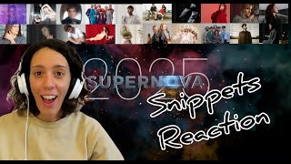 Supernova 2025  Latvia Eurovision snippets REACTION [upl. by Ulund]