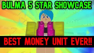 Lv80 BULMA 5 STAR IS THE BEST MONEY UNIT EVER IN ALL STAR TOWER DEFENSE [upl. by Yerahcaz695]