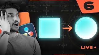 quotSHAPE MORPHquot tutorial in Fusion Tab  DAY 6  DaVinci Resolve  Live In Hindi [upl. by Gentilis]