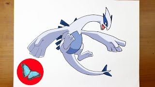 How To Draw Pokemon  Lugia [upl. by Kelula]