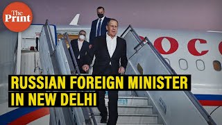 Russian Foreign Minister Sergey Lavrov arrives in New Delhi for official visit [upl. by Aicela]