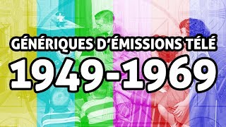 Génériques démissions télé de 1949 à 1969 en français [upl. by Eddy]