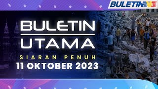 Kekejaman Israel Berterusan Sasar Kawasan Awam Dan Sekolah  Buletin Utama 11 Oktober 2023 [upl. by Ahsiram]