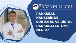 Pankreas kanserinde subtotal ve distal pankreatektomi nedir I Prof Dr Ender Dulundu [upl. by Hacker]