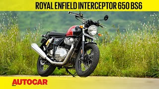 2020 Royal Enfield Interceptor 650 BS6 review  Smooth operator  First Ride  Autocar India [upl. by Essej995]