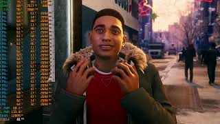 2024 Intel Xeon Gaming Spider Man Miles Morales Very High on Xeon e5 2673v3  Radeon Vega 56 [upl. by Grath]