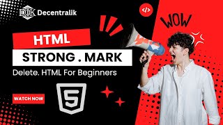 HTML Bangla Tutorial HTML5 Full Course  Strong Mark amp Del Tags 4 [upl. by Sari]