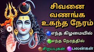 சிவனை வணங்க உகந்த நேரம்  Sivan Valipadu  Sivan Darisanam sivan [upl. by Fortin108]