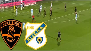 NK Rijeka vs HNK Sibenik 30 Vrhunci i ciljevi  Prva HNL 202425 [upl. by Karola]