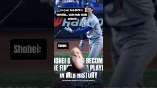 Lets enjoy the history mlb shoheiohtani 5050 dodgers baseball history shohei funny memes [upl. by Elenahc]