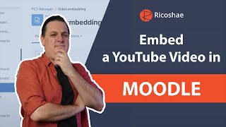 How to EMBED a YouTube video in MOODLE [upl. by Enened]