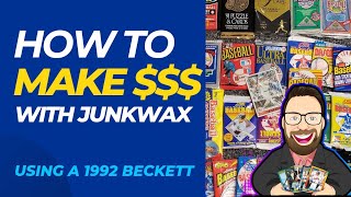 Using a 1992 Beckett Price Guide Transforming 1992 Upperdeck Baseball Junk Wax Into Profit [upl. by Ingeborg375]