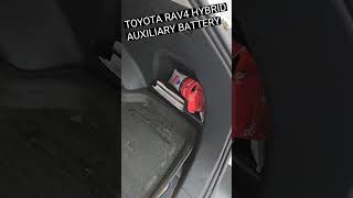 TOYOTA RAV4 HYBRID AUXILIARY BATTERY CHANGE WITH MEMORY SAVER automobile mechanic rav4hybrid nz [upl. by Inait704]