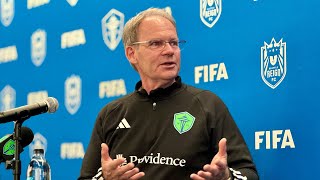 Press Conference Brian Schmetzer and Stefan Frei on facing LAFC in the MLS Cup Playoffs [upl. by Daberath]