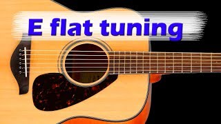 E Flat Tuning  half step down  Eb tuning or D tuning [upl. by Nachison]