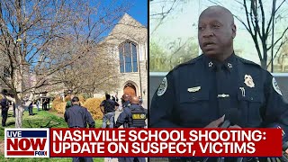 Nashville school shooting Police provide update on shooter victims  LiveNOW from FOX [upl. by Atazroglam]