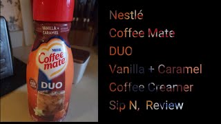 Nestlé Coffee Mate DUO Vanilla  Caramel Coffee Creamer Sip N Review [upl. by Karen173]