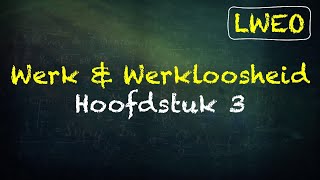 Werk amp Werkloosheid LWEO Hoofdstuk 3  economie havo [upl. by Enier79]