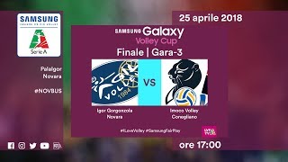 Gara3 NovaraConegliano  Finale  Highlights  Samsung Galaxy Volley Cup [upl. by Anaj]