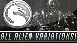 Mortal Kombat X All Alien Variations Gameplay  Tarkatan Acidic amp Konjurer Kombat Pack 2 DLC [upl. by Sascha]