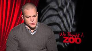 Matt Damon Scarlett Johansson Cameron Crowe interviews for WE BOUGHT A ZOO [upl. by Iggy]