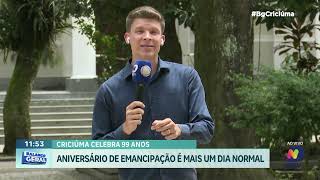 Aniversário de emancipação Criciúma 99 anos de história e desenvolvimento [upl. by Eisen]