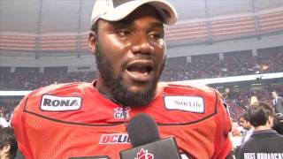 CFL 99th Grey Cup Emotional PostGame Interview with Khalif Mitchell [upl. by Carnay369]